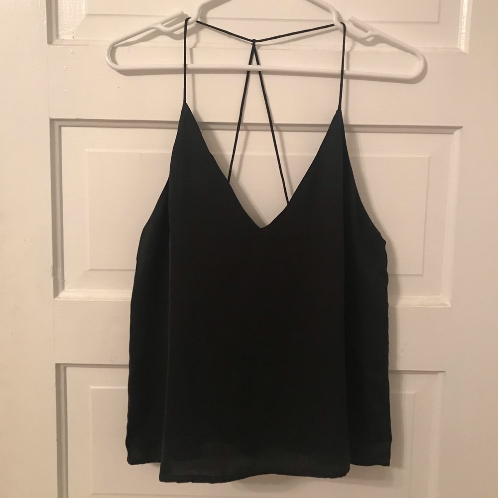 Silky spaghetti strap top